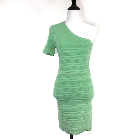 Torn by Ronny Kobo Dresses & Skirts - Torn by Ronny Kobo Mint Green One-Shoulder dress